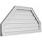 Ekena Millwork Octagonal Top Surface Mount PVC Gable Vent w/ 2"W x 2"P Brickmould Sill Frame, 38"W x 18"H GVPOT38X1803SF - alternate 2